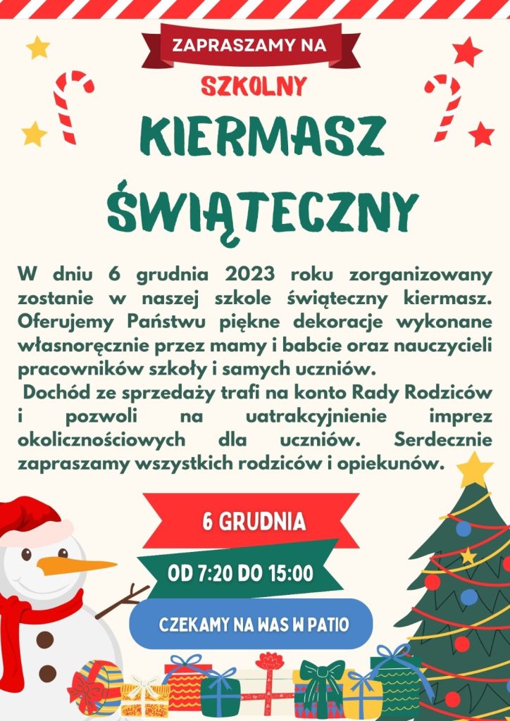 kiermasz boze narodzenie zaproszenie