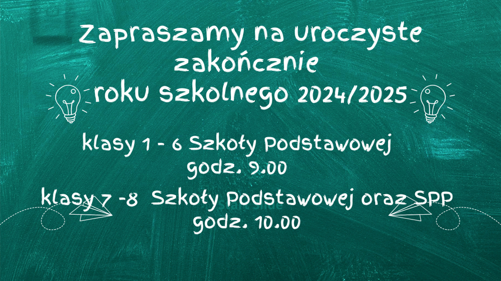 plakat zakonczenie roku szkolneg zs 16