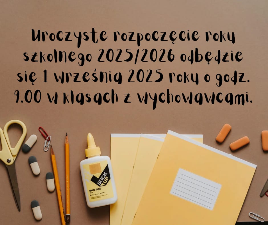 grafika rozpoczęcie roku szkolnego 2025/2026