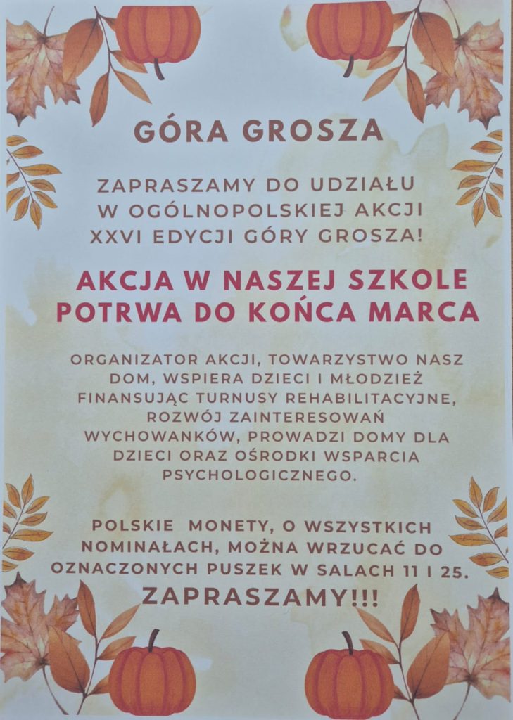 góra grosza 2025 zs 16